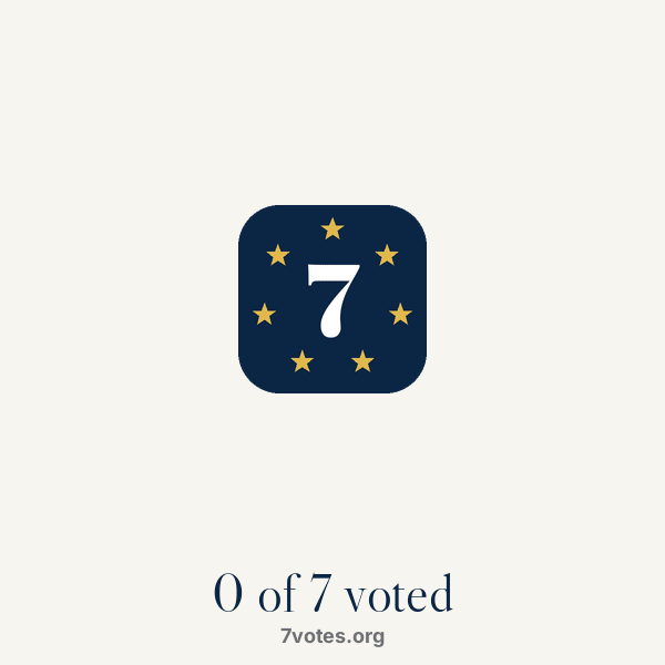 Seven friends, seven votes